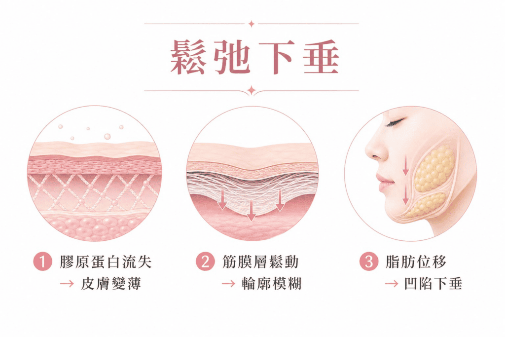 為什麼臉會鬆?