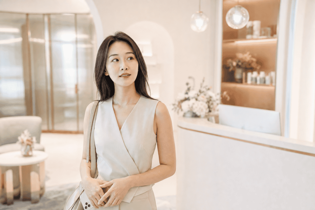 首次造訪醫美診所的女性